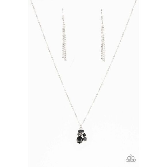 Time to be Timeless Black Necklace (501) - Picture 2 of 2